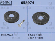 658074 Řemenice, klikový hřídel AKRON-MALÒ