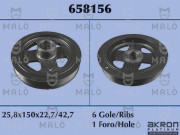 658156 Řemenice, klikový hřídel AKRON-MALÒ