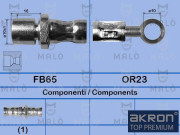 80115 Brzdová hadice AKRON-MALÒ