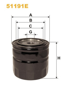 51191E Filtr, pracovní hydraulika WIX FILTERS