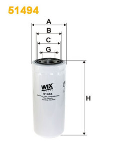 51494 Filtr, pracovní hydraulika WIX FILTERS