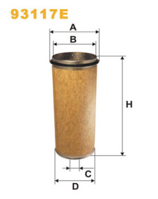 93117E Filtr - sekundární vzduch WIX FILTERS