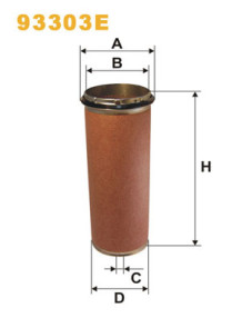 93303E Filtr - sekundární vzduch WIX FILTERS