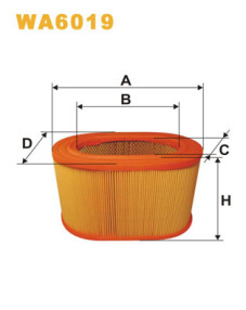 WA6019 Vzduchový filtr WIX FILTERS