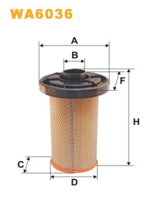 WA6036 Vzduchový filtr WIX FILTERS