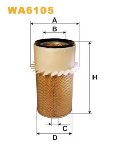 WA6105 Vzduchový filtr WIX FILTERS