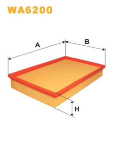 WA6200 Vzduchový filtr WIX FILTERS