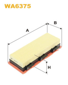 WA6375 Vzduchový filtr WIX FILTERS