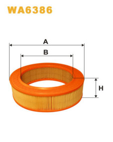 WA6386 Vzduchový filtr WIX FILTERS