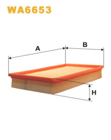 WA6653 Vzduchový filtr WIX FILTERS