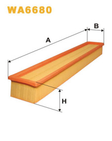 WA6680 Vzduchový filtr WIX FILTERS