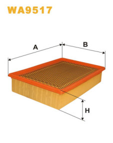 WA9517 Vzduchový filtr WIX FILTERS