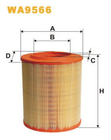 WA9566 Vzduchový filtr WIX FILTERS