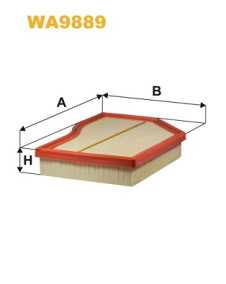 WA9889 Vzduchový filtr WIX FILTERS