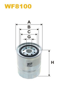 WF8100 Palivový filtr WIX FILTERS