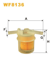 WF8136 Palivový filtr WIX FILTERS