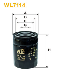 WL7114 Filtr, pracovní hydraulika WIX FILTERS