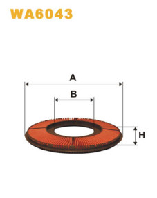 WA6043 Vzduchový filtr WIX FILTERS