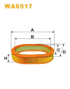 WA6517 Vzduchový filtr WIX FILTERS