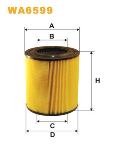 WA6599 Vzduchový filtr WIX FILTERS