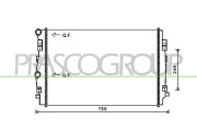 AD324R004 Chladič, chlazení motoru PrascoSelection PRASCO