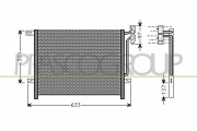 BM624C001 Kondenzátor, klimatizace PrascoSelection PRASCO