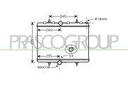CI942R002 Chladič, chlazení motoru PrascoSelection PRASCO