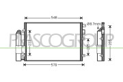 DA320C002 Kondenzátor, klimatizace PrascoSelection PRASCO