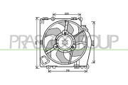 DS011F001 Větrák, chlazení motoru PrascoSelection PRASCO