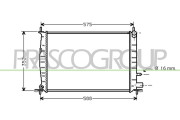 FD050R004 Chladič, chlazení motoru PrascoSelection PRASCO