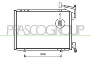 FD344C005 Kondenzátor, klimatizace PrascoSelection PRASCO