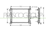 FD420R001 Chladič, chlazení motoru PrascoSelection PRASCO
