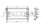 FT122R003 Chladič, chlazení motoru PrascoSelection PRASCO