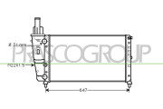 FT132R014 Chladič, chlazení motoru PrascoSelection PRASCO