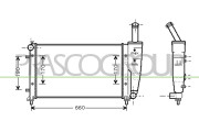 FT340R004 Chladič, chlazení motoru PrascoSelection PRASCO