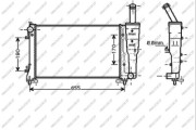 FT340R006 Chladič, chlazení motoru PrascoSelection PRASCO