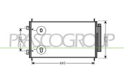 HD828C001 Kondenzátor, klimatizace PrascoSelection PRASCO