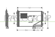 ME026C002 Kondenzátor, klimatizace PrascoSelection PRASCO