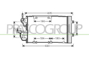 OP410C005 Kondenzátor, klimatizace PrascoSelection PRASCO