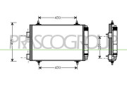 PG420C003 Kondenzátor, klimatizace PrascoSelection PRASCO