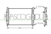RN032R005 Chladič, chlazení motoru PrascoSelection PRASCO