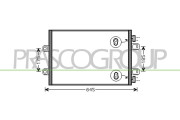 RN972C001 Kondenzátor, klimatizace PrascoSelection PRASCO
