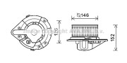 AI8501 Elektromotor, vnitřní ventilátor PRASCO