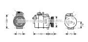 DW720N001 Chladič turba PrascoSelection PRASCO