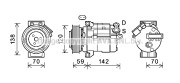 CTK063 Kompresor, klimatizace PRASCO