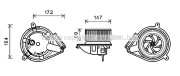 MS8616 Elektromotor, vnitřní ventilátor PRASCO