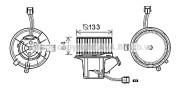 MS8640 Elektromotor, vnitřní ventilátor PRASCO