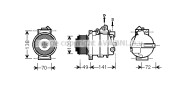 MSK560 Kompresor, klimatizace PRASCO