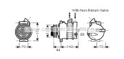 MSK573 Kompresor, klimatizace PRASCO