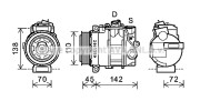 MSK614 Kompresor, klimatizace PRASCO